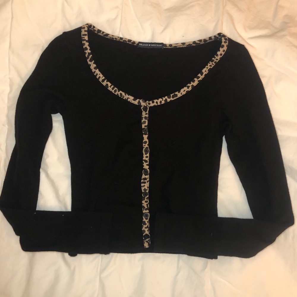 Brandy Melville Black Cheetah Zelly